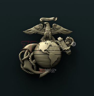 USMC SEAL 3D STL 3DWave